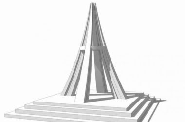 Sketchup素材模型|梅河口市火车站雕塑,素材组件-BIM建筑网