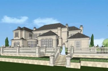 Sketchup别墅模型|独栋别墅，法式古典风格-BIM建筑网