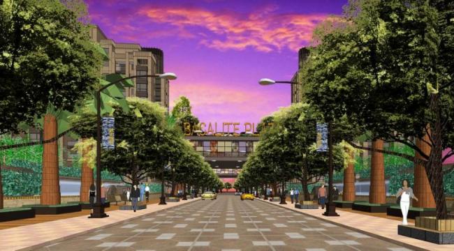 Sketchup景观模型|商业街景观,新古典风格 Sketchup景观模型|商业街景观,新古典风格