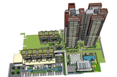 Sketchup住宅模型|高层住宅小区,居住建筑,现代风格-BIM建筑网