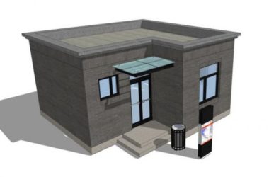 Sketchup小品模型|保安亭门卫保安室岗亭素材组件,小品-BIM建筑网