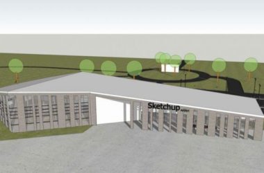 Sketchup车站路桥|小型飞机场,交通建筑,现代风格-BIM建筑网