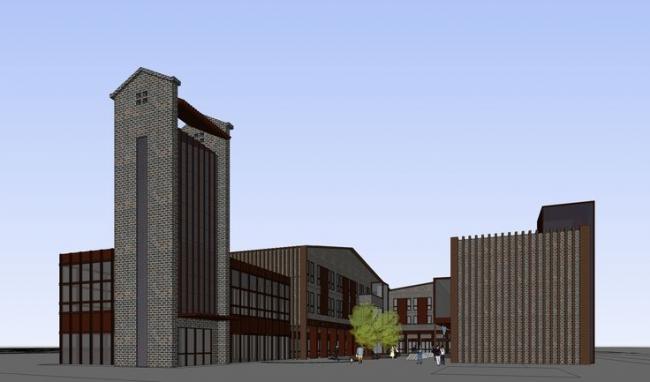 Sketchup商业模型|多层商业街,中式风格 Sketchup商业模型|多层商业街,中式风格