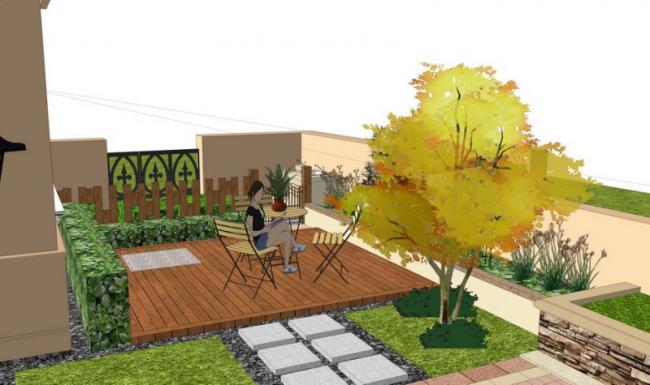 Sketchup景观模型|西班牙别墅庭院景观 Sketchup景观模型|西班牙别墅庭院景观