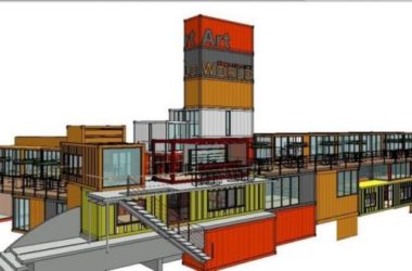 Sketchup商业模型|集装箱，多层商业娱乐休闲设施，现代风格-BIM建筑网