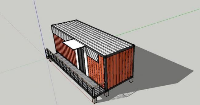 Sketchup商业模型|集装箱,商业,现代风格 Sketchup商业模型|集装箱,商业,现代风格