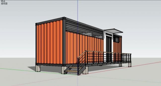 Sketchup商业模型|集装箱,商业,现代风格 Sketchup商业模型|集装箱,商业,现代风格
