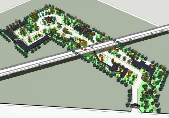 Sketchup景观模型|公园景观,中式风格 Sketchup景观模型|公园景观,中式风格