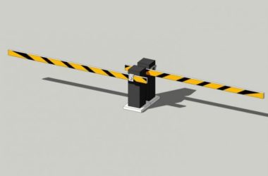 Sketchup素材模型|入口车闸-BIM建筑网