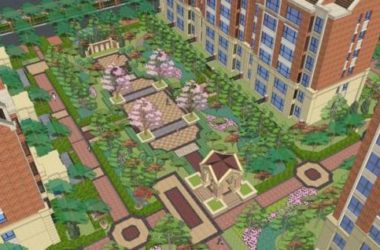 Sketchup景观模型|住宅小区景观,欧式古典风格-BIM建筑网