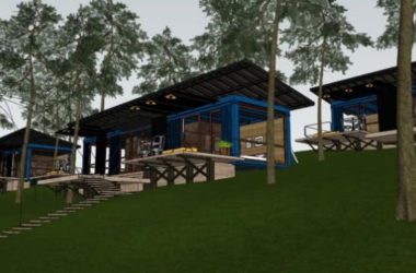 Sketchup住宅模型|集装箱住宅,现代风格-BIM建筑网