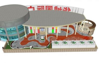 Sketchup景观模型|商业广场屋顶花园设计,景观,现代风格-BIM建筑网