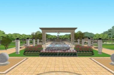 Sketchup景观模型|主题公园景观,现代风格-BIM建筑网