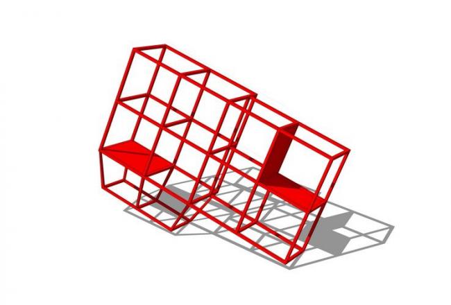 Sketchup素材模型|钢架雕塑景观素材组件 Sketchup素材模型|钢架雕塑景观素材组件