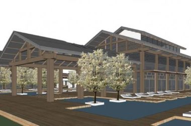 Sketchup酒店模型|多层仿古温泉会所酒店,新中式风格-BIM建筑网