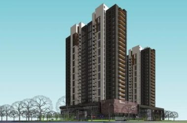 Sketchup住宅模型|高层住宅商住楼,底层商业,居住建筑,现代风格-BIM建筑网