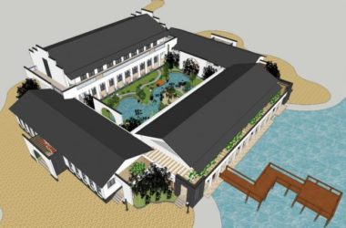 Sketchup酒店模型|多层酒店带围廊,院落,徽派建筑,中式风格-BIM建筑网