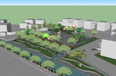 Sketchup景观模型|公园景观,石头,跌水,现代风格-BIM建筑网