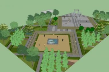 Sketchup景观模型|广场景观,水景,雕塑,休闲设施,现代风格-BIM建筑网