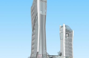 Sketchup综合体模型|商业综合体,底层商业,超高层办公写字楼,现代风格-BIM建筑网