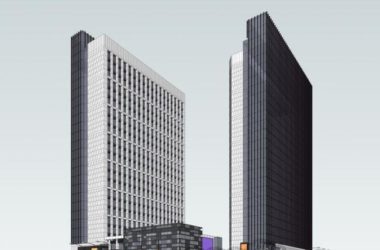 Sketchup综合体模型|高层商业广场,高层办公,底层商业,综合体,现代风格-BIM建筑网