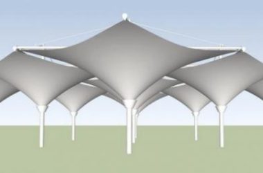 Sketchup景观模型|张拉膜景观素材组件-BIM建筑网