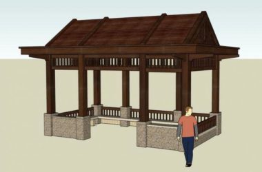 Sketchup小品模型|亭子,小品,景观,休闲凉亭-BIM建筑网