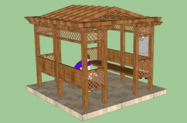 Sketchup小品模型|亭子,小品,景观,休闲木凉亭-BIM建筑网