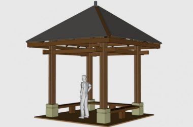 Sketchup小品模型|景观凉亭,亭子,小品-BIM建筑网