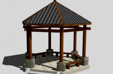 Sketchup小品模型|亭子,中式风格,小品,休闲凉亭-BIM建筑网