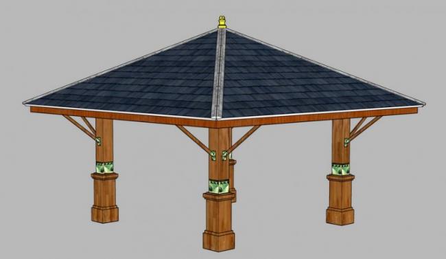 Sketchup小品模型|景观凉亭,小品 Sketchup小品模型|景观凉亭,小品