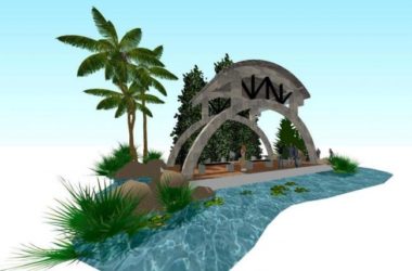 Sketchup小品模型|景观亭周边布置,亭子,小品,组件素材-BIM建筑网