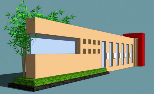 Sketchup素材模型|企业办公景墙素材组件 Sketchup素材模型|企业办公景墙素材组件