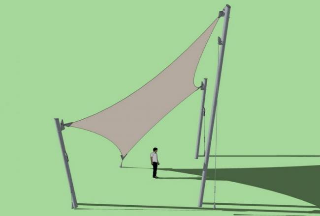 Sketchup素材模型|张拉膜景观素材组件 Sketchup素材模型|张拉膜景观素材组件