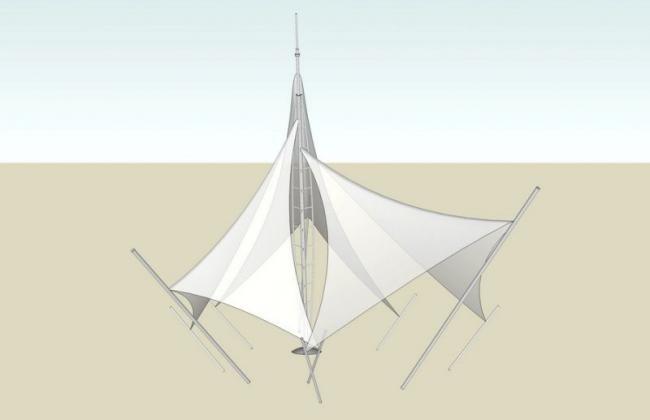 Sketchup素材模型|张拉膜景观素材组件 Sketchup素材模型|张拉膜景观素材组件