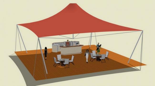 Sketchup素材模型|张拉膜景观素室外材组件 Sketchup素材模型|张拉膜景观素室外材组件