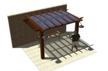 Sketchup素材模型|休闲花架景观素材组件-BIM建筑网