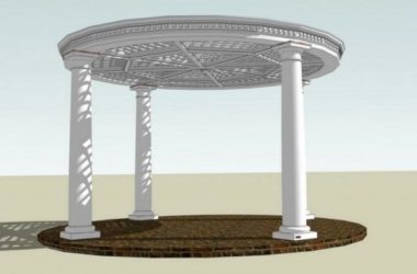 Sketchup小品模型|凉亭,小品,景观,古典风格-BIM建筑网