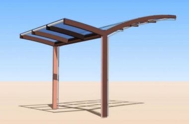 Sketchup素材模型|雨棚景观素材组件-BIM建筑网
