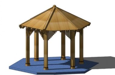 Sketchup小品模型|凉亭,中式风格,小品-BIM建筑网