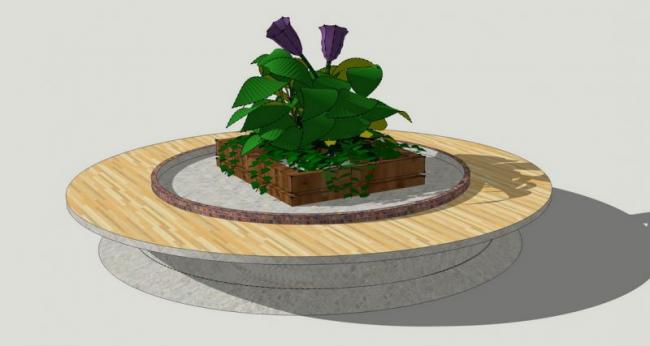 Sketchup素材模型|树池坐凳景观素材组件 Sketchup素材模型|树池坐凳景观素材组件