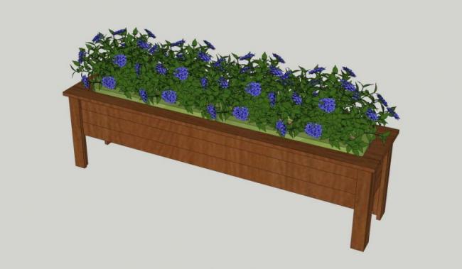 Sketchup素材模型|木花池景观素材组件 Sketchup素材模型|木花池景观素材组件