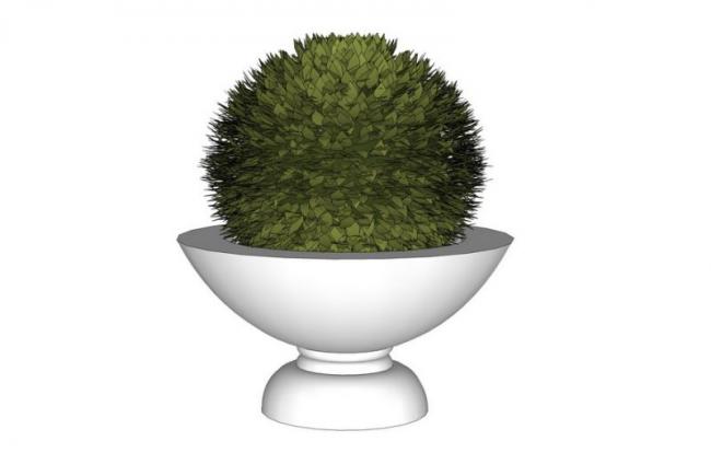 Sketchup素材模型|现代花钵景观素材组件 Sketchup素材模型|现代花钵景观素材组件