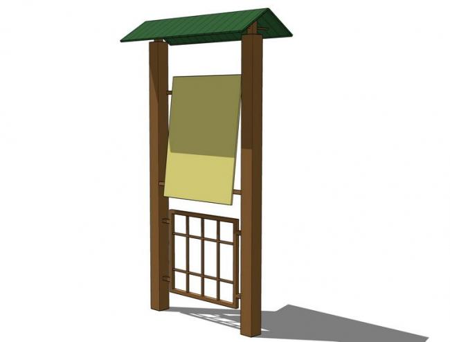 Sketchup素材模型|展示牌模型素材组件 Sketchup素材模型|展示牌模型素材组件