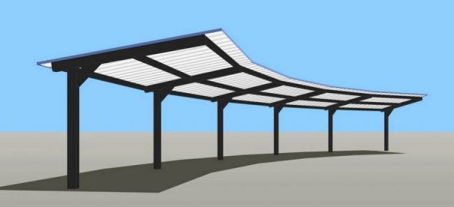 Sketchup素材模型|雨棚模型素材组件 Sketchup素材模型|雨棚模型素材组件