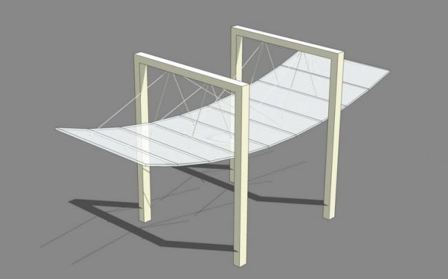 Sketchup素材模型|雨棚模型素材组件 Sketchup素材模型|雨棚模型素材组件