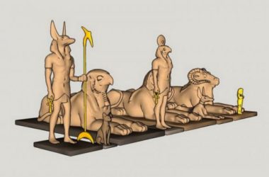Sketchup素材模型|古罗马人兽,景观雕塑小品模型素材组件,古典风格-BIM建筑网