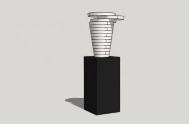 Sketchup素材模型|景观雕塑小品模型素材组件,现代风格-BIM建筑网