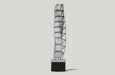 Sketchup素材模型|景观雕塑小品模型素材组件,现代风格-BIM建筑网