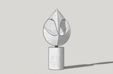 Sketchup素材模型|景观雕塑小品模型素材组件,现代风格-BIM建筑网